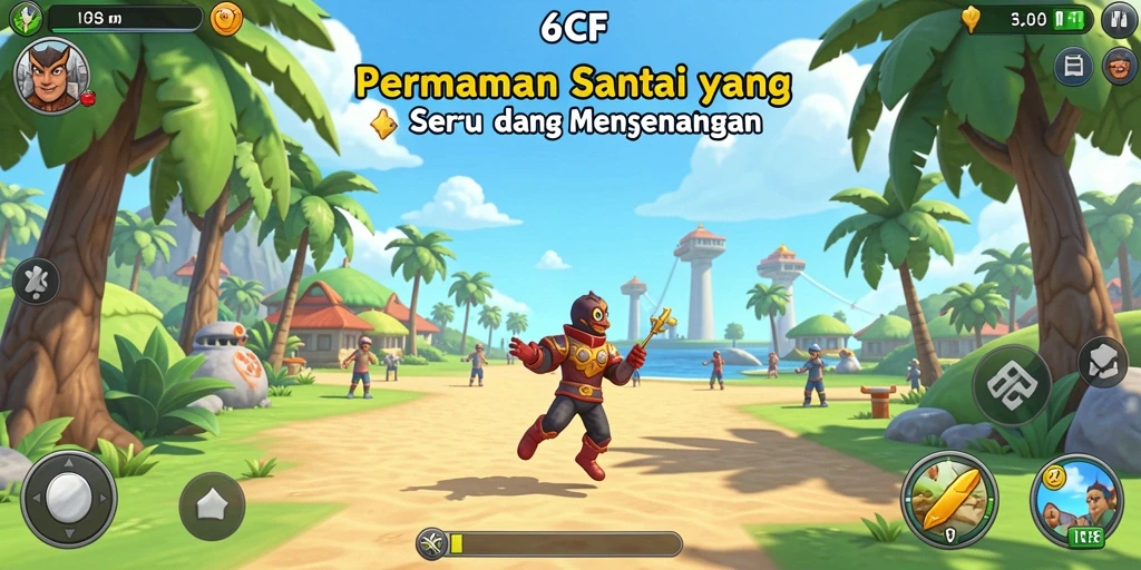 Tangkapan layar menampilkan gameplay santai dan menarik dari 6CF.