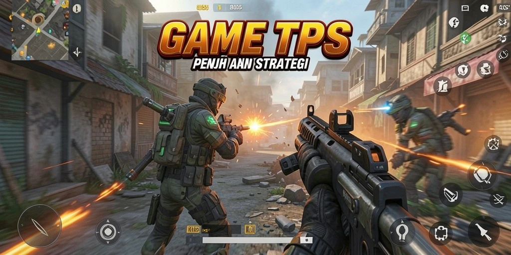 Screenshot gameplay TPS 8055 menampilkan aksi seru dan visual yang memukau.