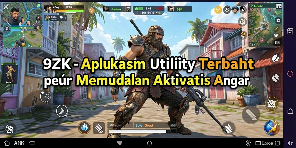Tampilan antarmuka 9ZK yang sederhana dan efektif untuk aktivitas sehari-hari.