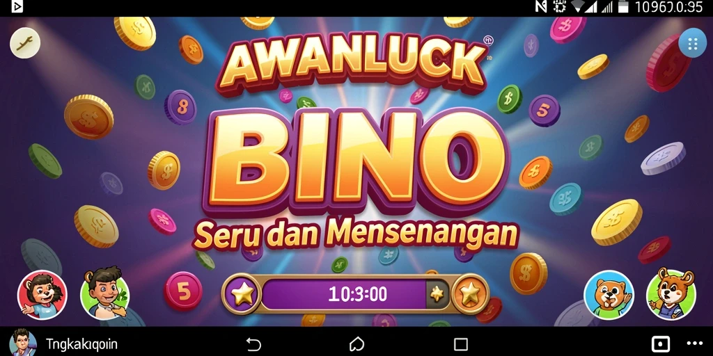Tangkapan layar gameplay AWANLUCK yang menampilkan aksi seru Bingo.