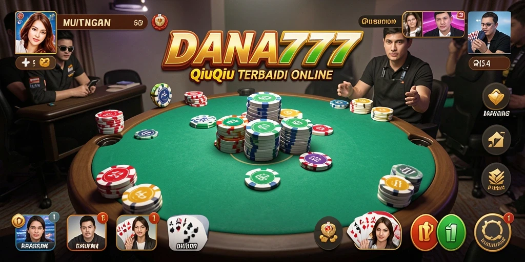 Tampilan menarik dari gameplay QiuQiu DANA777.