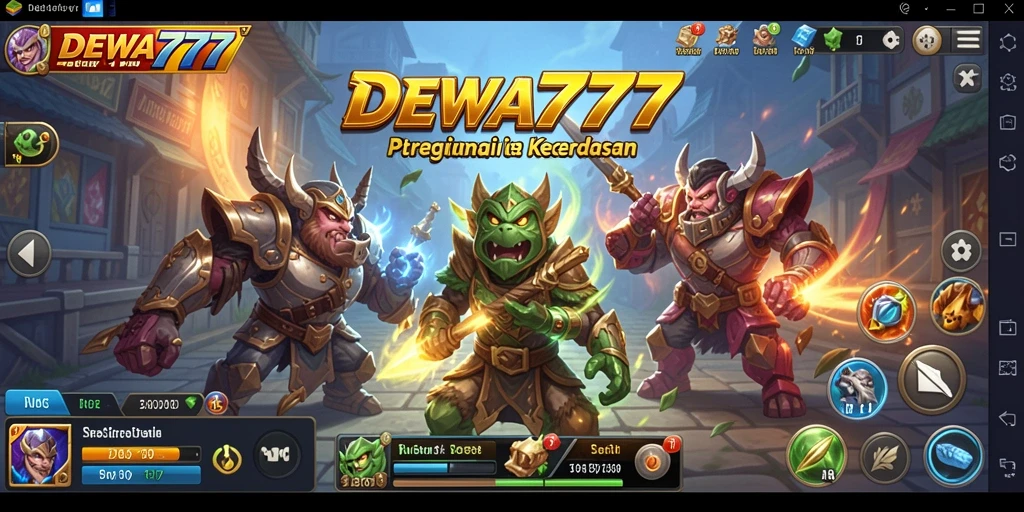 Tampilan gameplay seru dan menantang di DEWA777.