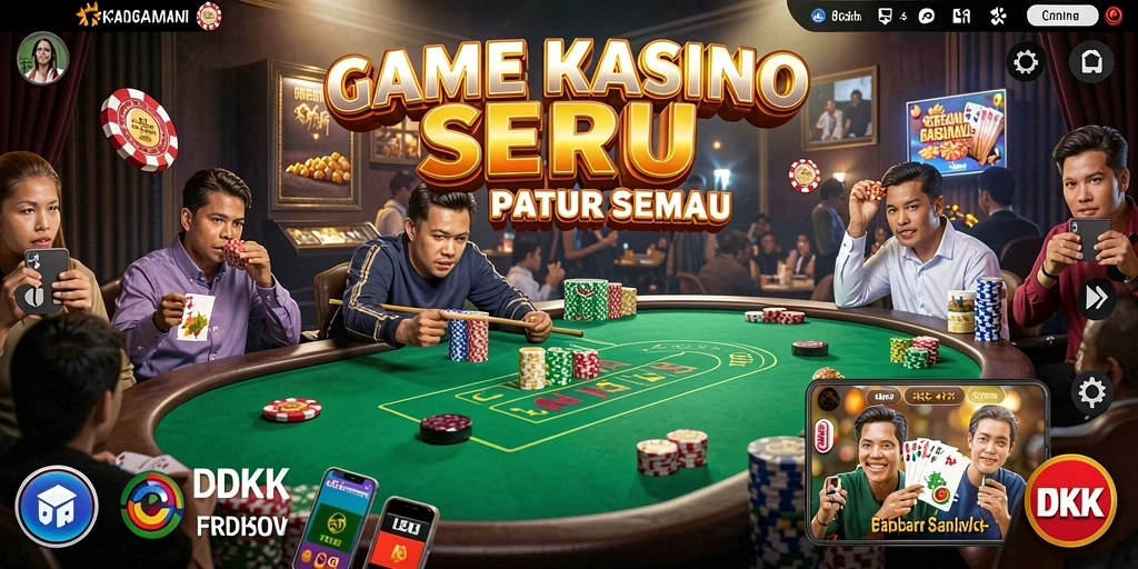Tampilan gameplay DKK yang menegangkan dan seru dalam aplikasi Kasino.
