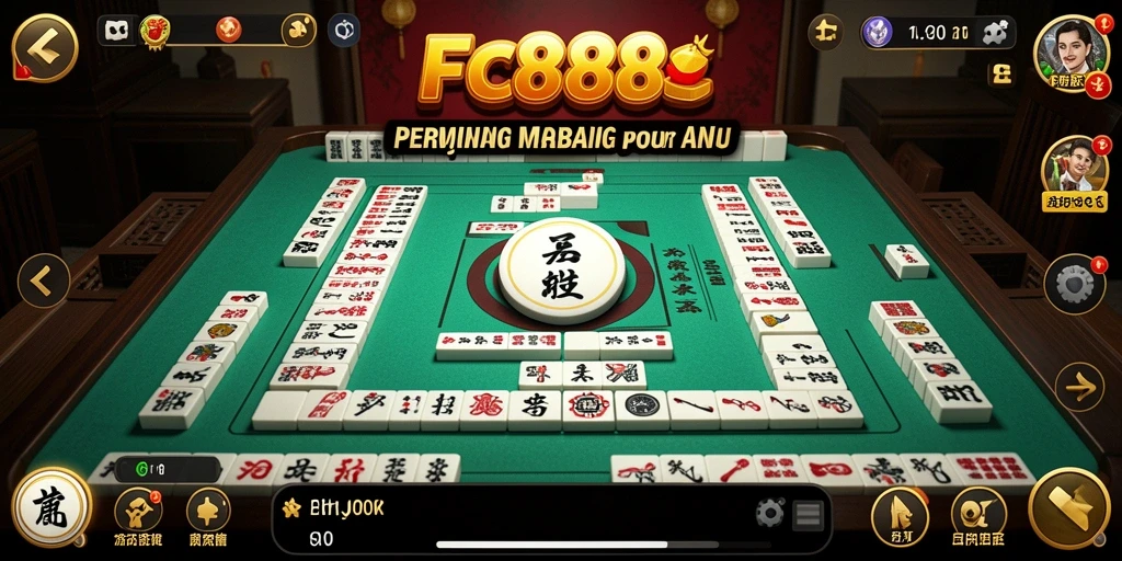 Screenshot FC888 menampilkan gameplay menantang Mahjong yang seru.