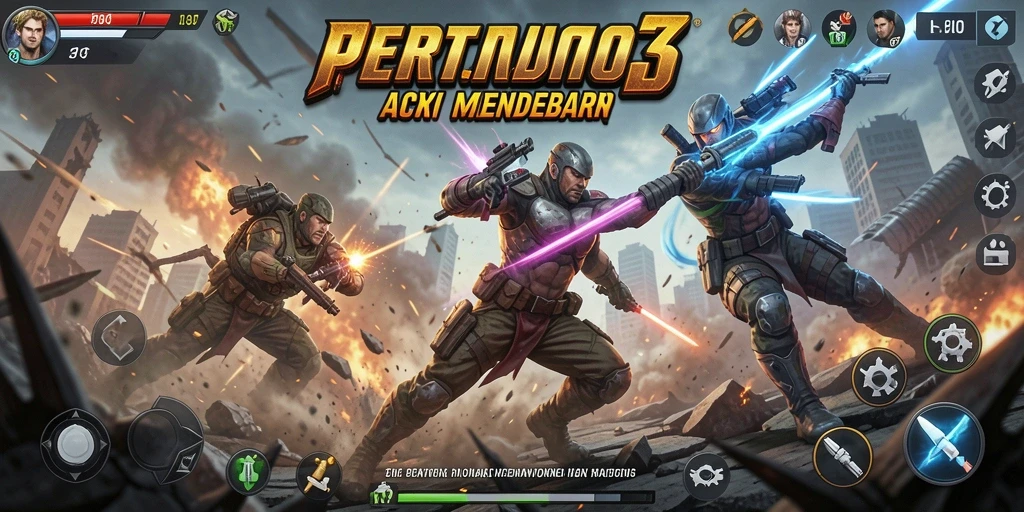 Tampilan penuh aksi dari gameplay HO3 yang seru dan mendebarkan.