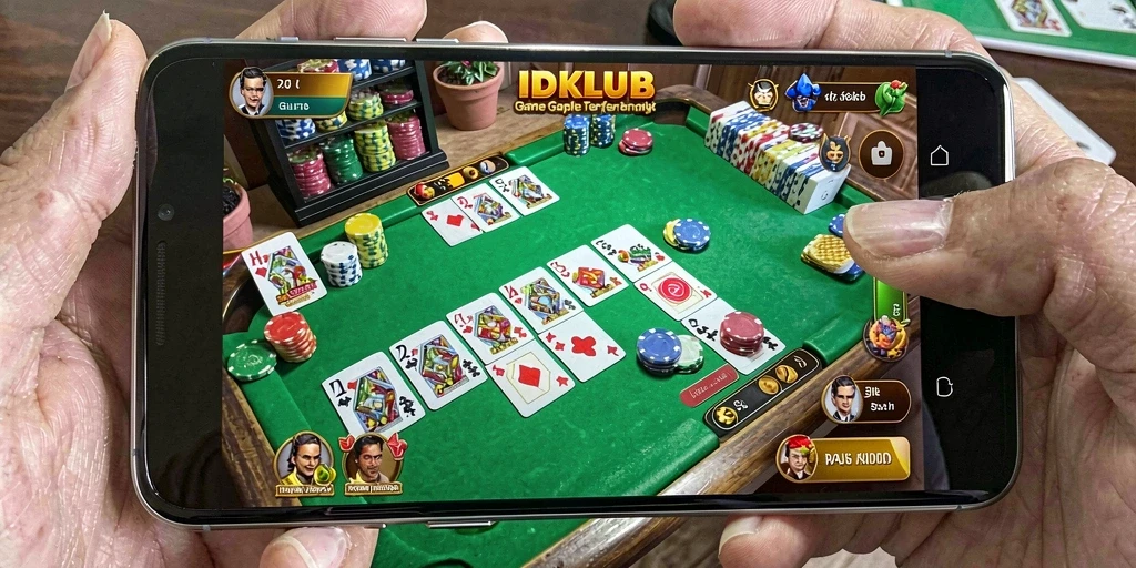 Tampilan gameplay Gaple yang seru dan menarik di IDKLUB.