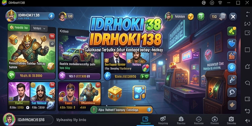 Tampilan utama aplikasi IDRHOKI138 dengan fitur andalan.