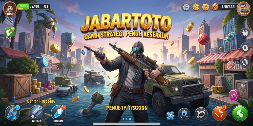 Screenshot JABARTOTO menampilkan antarmuka permainan Tycoon yang menarik.