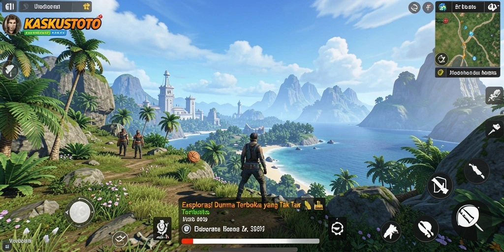 Tampilan gameplay seru di dunia terbuka KASKUSTOTO.