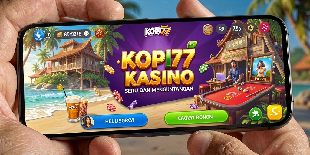 Gameplay kasino KOPI77 dengan desain menarik dan fitur menarik.