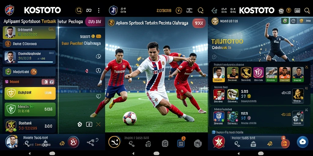 Screenshot tampilan antarmuka pengguna KOSTOTO yang menarik dan intuitif.