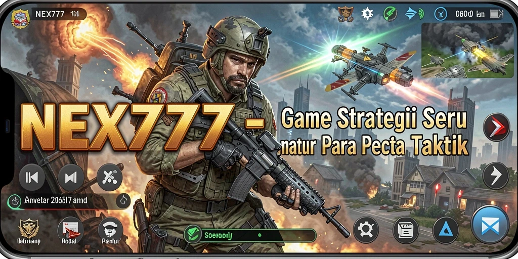 Screenshot gameplay NEX777 menampilkan pertempuran strategi yang seru.