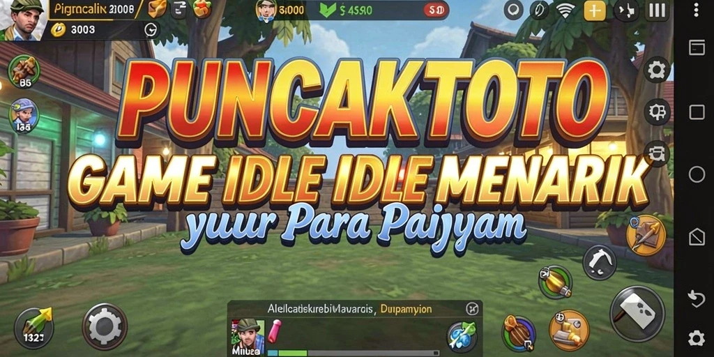 Screenshot gameplay <strong>PUNCAKTOTO</strong> menampilkan suasana permainan Idle yang menarik.