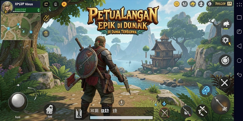 Tampilan aksi seru dalam dunia terbuka RP62RP.