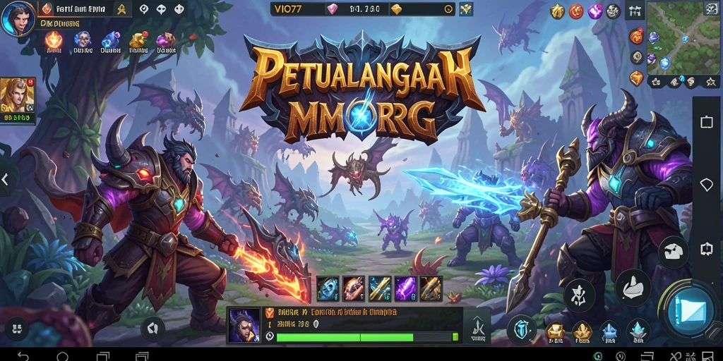 Tampilan utama gameplay VIO77 dalam dunia MMORPG yang menakjubkan.