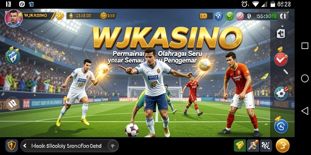 Tampilan gameplay WJKASINO dengan aksi olahraga yang mendebarkan.